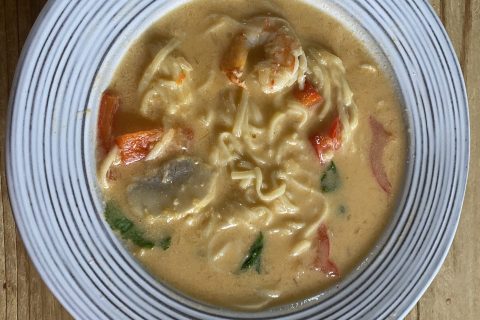 Cliquez pour zoomer ! Soupe thaï crevettes et lait de coco Thermomix par patipata