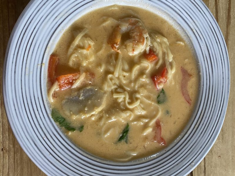 Cliquez pour zoomer ! Soupe thaï crevettes et lait de coco Thermomix par patipata