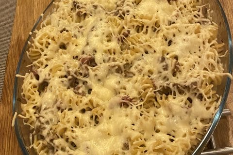 Cliquez pour zoomer ! Gratin de pennes aux champignons Thermomix par patipata