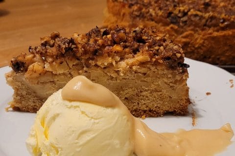 Cliquez pour zoomer ! Tarte aux pommes façon crumble Thermomix par Nathentouraine