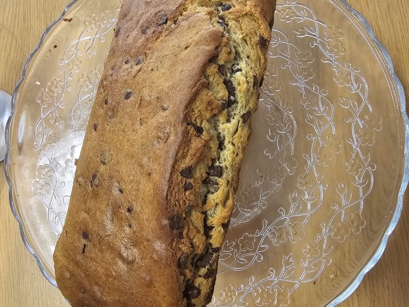 Cliquez pour zoomer ! Cake banane et pépites de chocolat Thermomix par catarina93