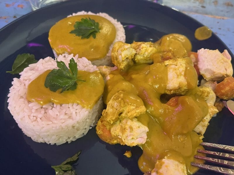 Cliquez pour zoomer ! Poulet coco aux 3 épices Thermomix par titine_4