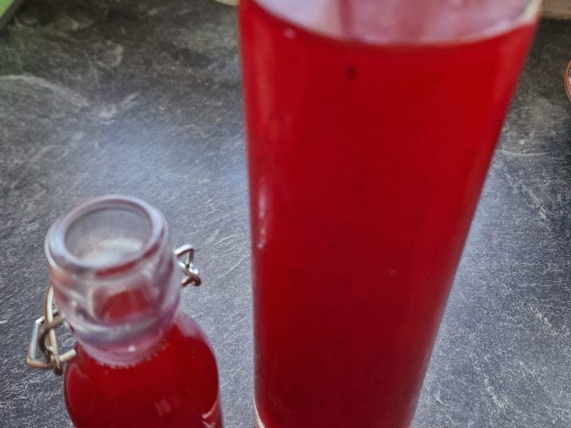 Cliquez pour zoomer ! Sirop de queues de fraises Thermomix par mariepoppins77