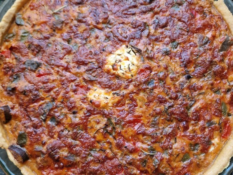 Cliquez pour zoomer ! Tarte salée aux légumes d’été Thermomix par mariepoppins77