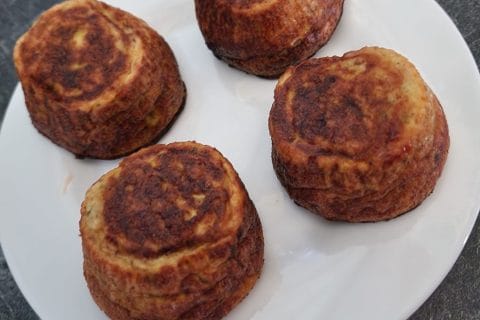 Cliquez pour zoomer ! Petits flans courgettes coeur fondant au gorgonzola Thermomix par mariepoppins77