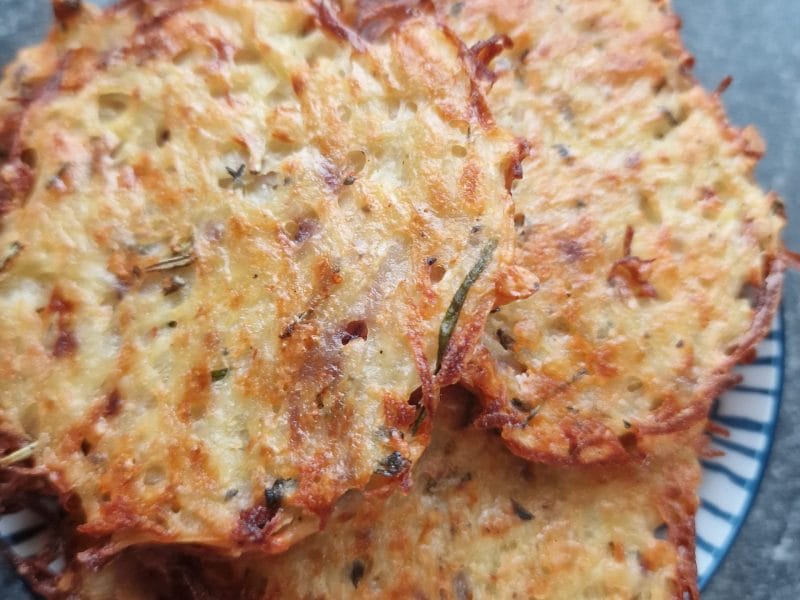 Cliquez pour zoomer ! Galettes de pommes de terre au four Thermomix par mariepoppins77