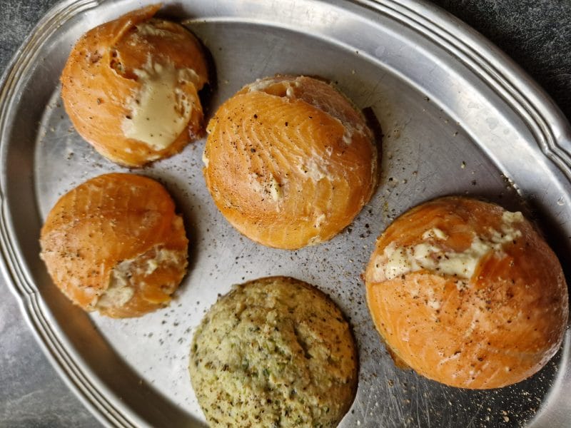 Cliquez pour zoomer ! Timbales de courgettes et saumon fumé Thermomix par mariepoppins77