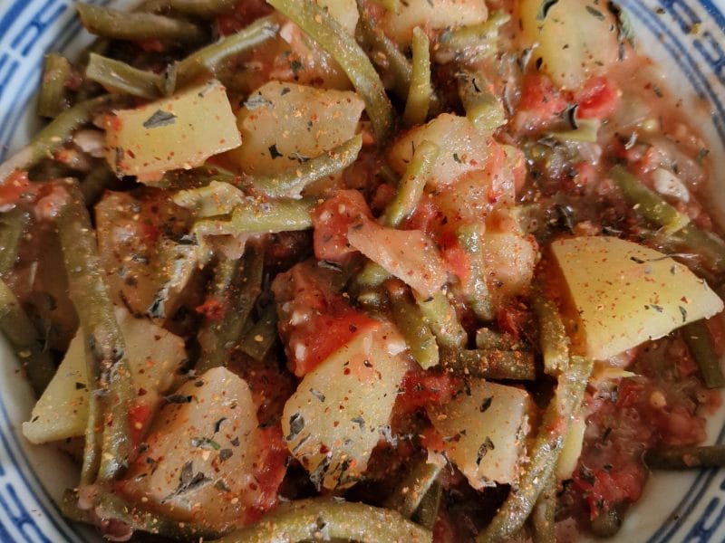 Cliquez pour zoomer ! Haricots verts à l’italienne Thermomix par mariepoppins77