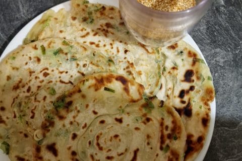 Cliquez pour zoomer ! Cong you bing – Galettes à la ciboule Thermomix par mariepoppins77