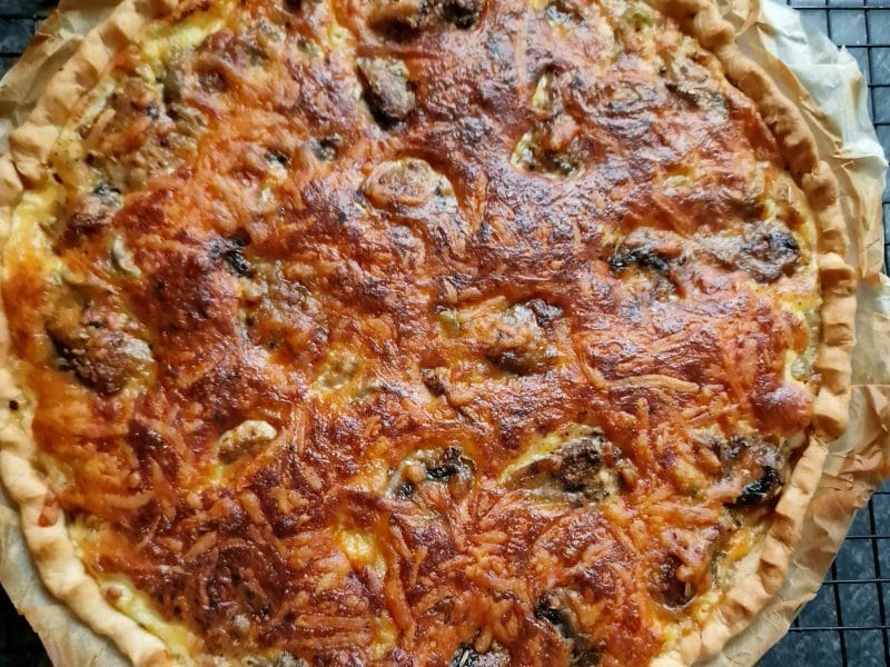 Cliquez pour zoomer ! Tarte champignons et lardons Thermomix par mariepoppins77