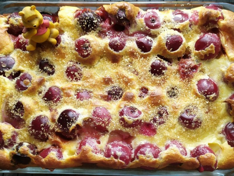 Cliquez pour zoomer ! Clafoutis aux cerises Thermomix par mariepoppins77