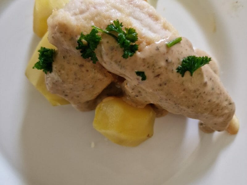 Cliquez pour zoomer ! Filet de cabillaud et sa sauce persillée Thermomix par mariepoppins77