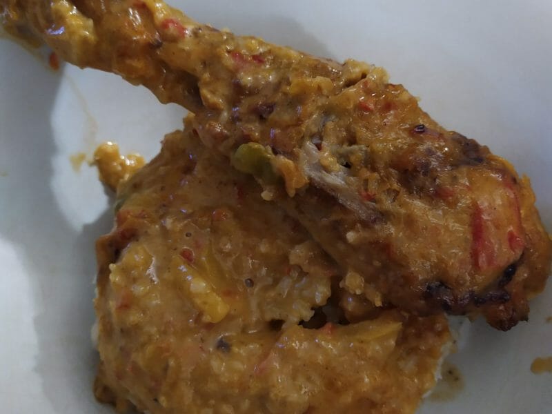 Cliquez pour zoomer ! Poulet à la crème de poivrons Thermomix par mariepoppins77