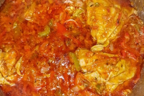 Cliquez pour zoomer ! Poulet au chilindrón Thermomix par mariepoppins77