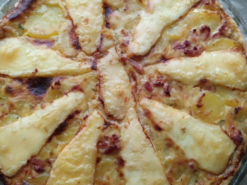 Cliquez pour zoomer ! Tarte aux pommes de terre et lardons Thermomix par mariepoppins77