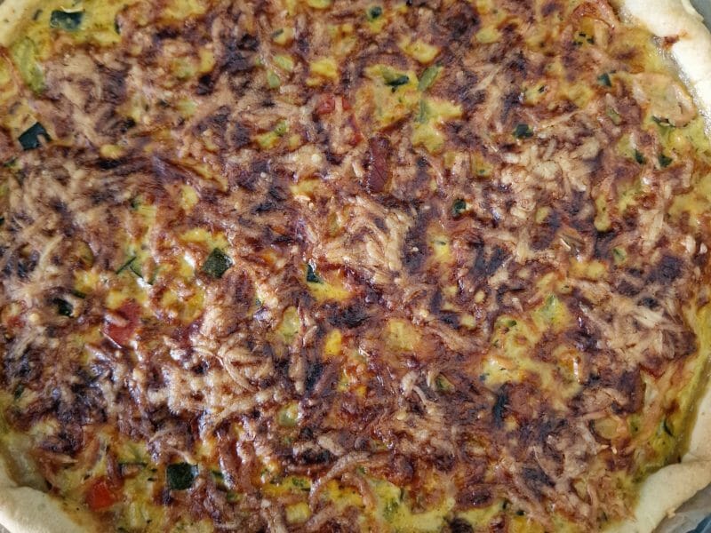 Cliquez pour zoomer ! Tarte salée aux légumes d’été Thermomix par mariepoppins77