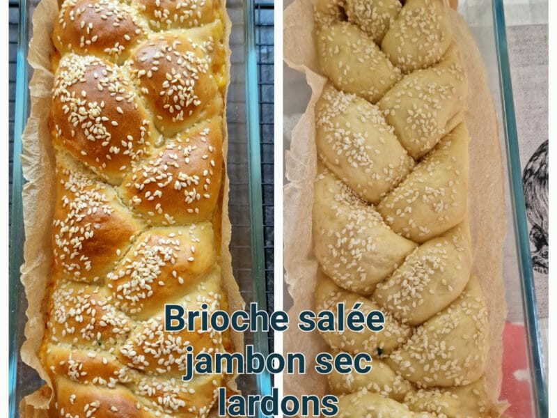 Cliquez pour zoomer ! Brioche salée jambon fromage Thermomix par mariepoppins77