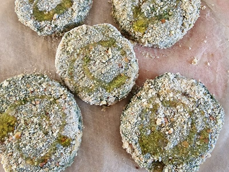 Cliquez pour zoomer ! Escalopes poulet et épinards panées Thermomix par mariepoppins77