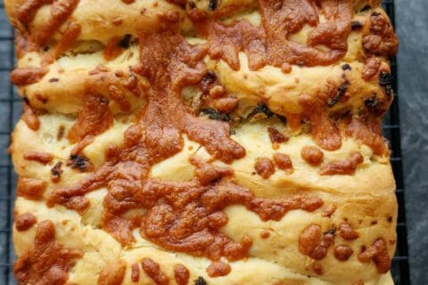 Cliquez pour zoomer ! Pain à l’ail, persil et mozzarella Thermomix par mariepoppins77