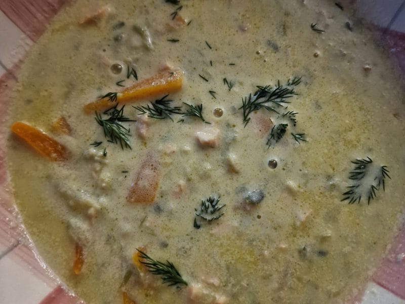 Cliquez pour zoomer ! Soupe de saumon à la finlandaise Thermomix par mariepoppins77