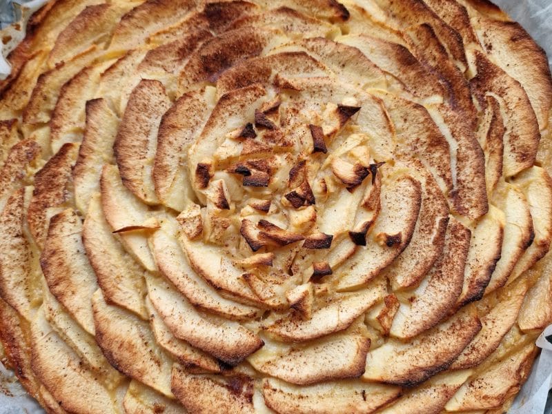Cliquez pour zoomer ! Tarte aux pommes sans pâte Thermomix par mariepoppins77