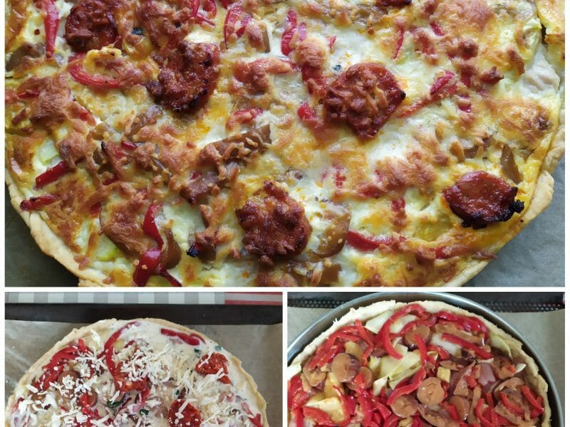Cliquez pour zoomer ! Quiche poivrons et chorizo Thermomix par mariepoppins77
