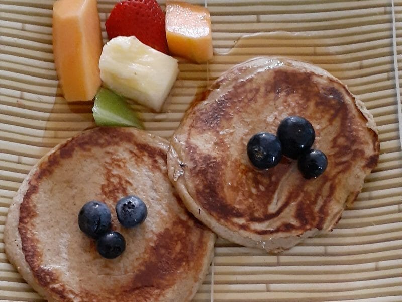 Pancakes healthy flocons d'avoine et banane au Thermomix - Cookomix
