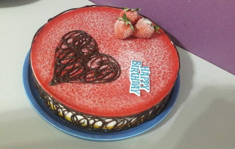 Cliquez pour zoomer ! Bavarois aux fraises Thermomix par Juliette
