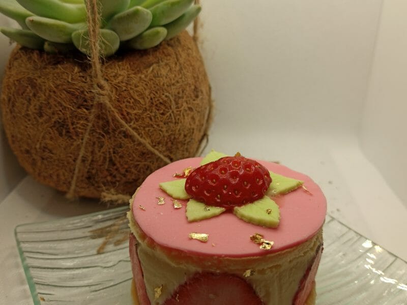 Cliquez pour zoomer ! Fraisier Thermomix par Juliette