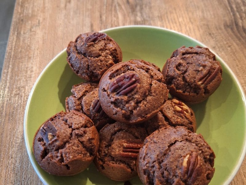 Cliquez pour zoomer ! Bouchées noix de pécan, chocolat et sirop d’érable Thermomix par zozomaelou34