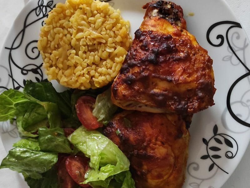 Cliquez pour zoomer ! Poulet tandoori et sauce raïta Thermomix par elhaddaouikhadija