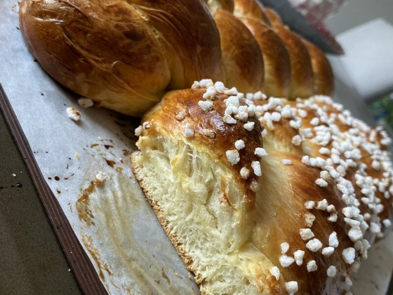 Cliquez pour zoomer ! Brioche tressée à la mie filante Thermomix par jennifer63500