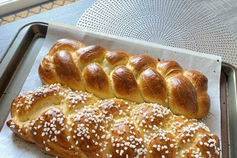Cliquez pour zoomer ! Brioche tressée à la mie filante Thermomix par jennifer63500