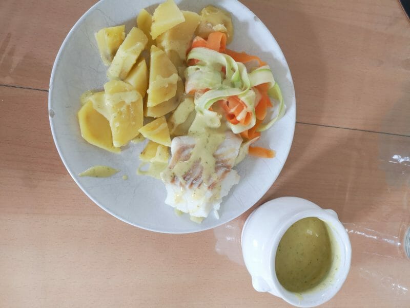 Cliquez pour zoomer ! Filet de cabillaud et sa sauce persillée Thermomix par Karen89260