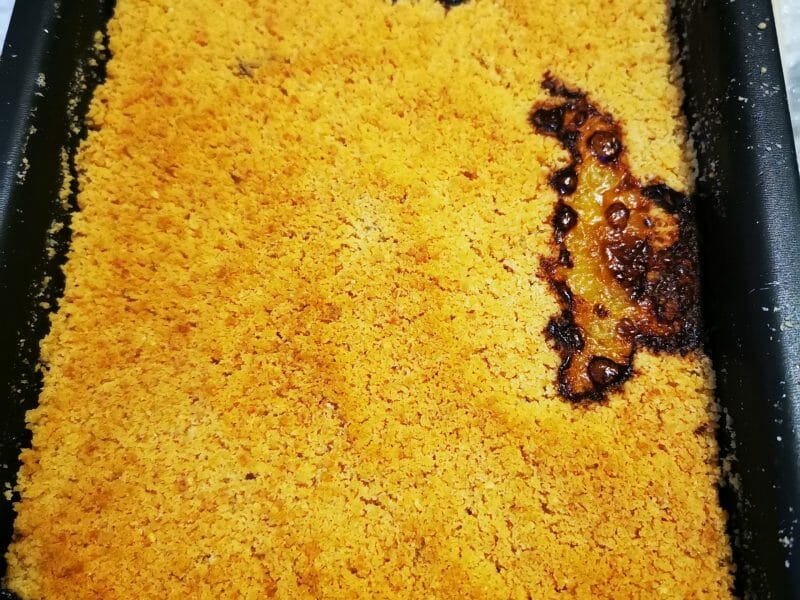 Cliquez pour zoomer ! Crumble poulet, courgettes et parmesan Thermomix par annfy