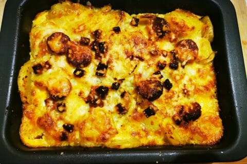 Cliquez pour zoomer ! Gratin de pommes de terre au chorizo Thermomix par annfy