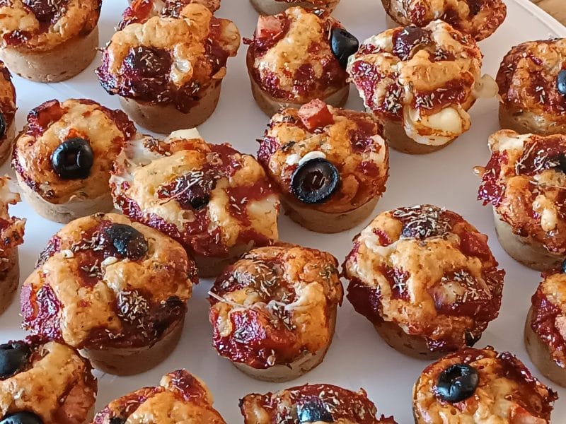 Cliquez pour zoomer ! Muffins salés façon pizza Thermomix par Lascar