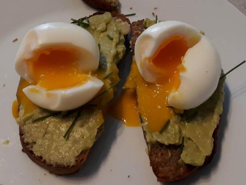 Cliquez pour zoomer ! Tartine avocat et oeuf mollet Thermomix par Lascar