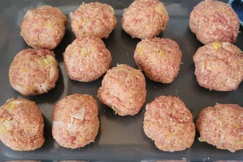 Cliquez pour zoomer ! Boulettes de poireau et boeuf citronné Thermomix par sandrine_996