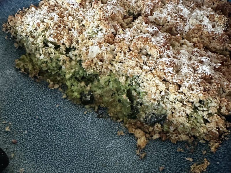 Cliquez pour zoomer ! Crumble courgettes, basilic et parmesan Thermomix par delph_91