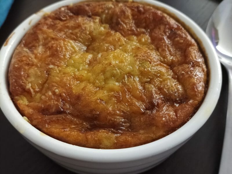 Cliquez pour zoomer ! Clafoutis cancoillotte, poireaux et chorizo Thermomix par delph_91