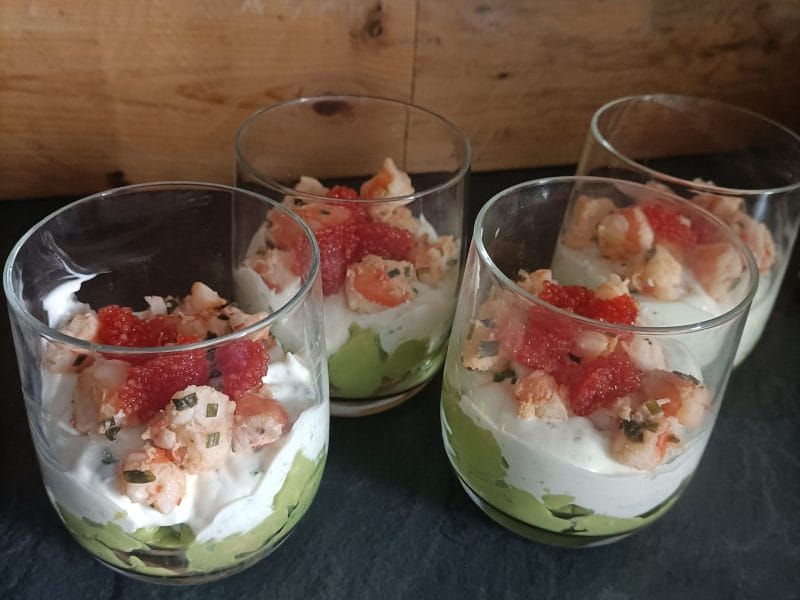 Cliquez pour zoomer ! Verrines saumon avocat Thermomix par marie