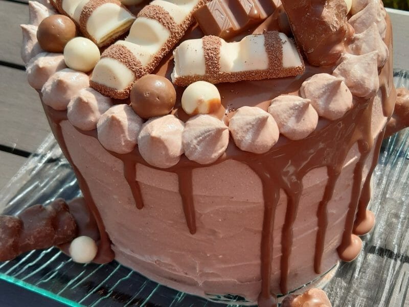Cliquez pour zoomer ! Layer cake Kinder Bueno Thermomix par Mamanmag