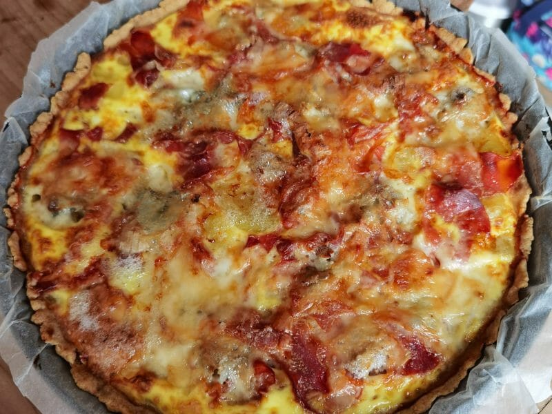 Cliquez pour zoomer ! Tarte gorgonzola et jambon de Parme Thermomix par jum73