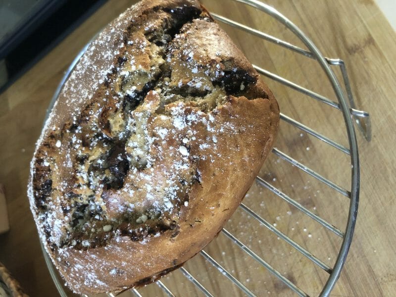 Cliquez pour zoomer ! Plum cake aux pépites de chocolat Thermomix par camycs