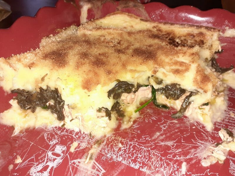 Cliquez pour zoomer ! Parmentier de saumon aux épinards Thermomix par murielle_85