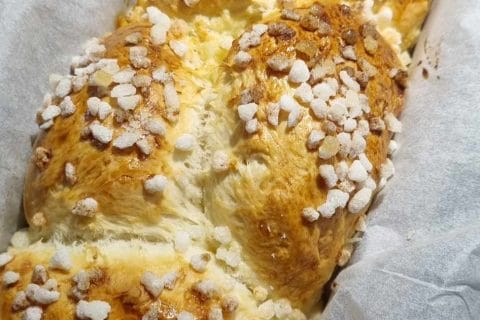 Cliquez pour zoomer ! Brioche tressée à la mie filante Thermomix par edko90