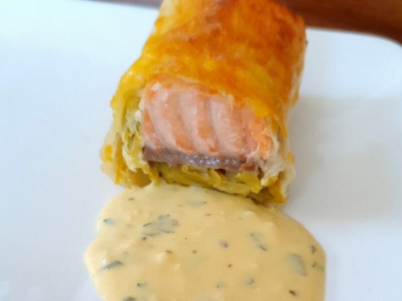 Cliquez pour zoomer ! Brick de saumon et poireaux Thermomix par valou05500