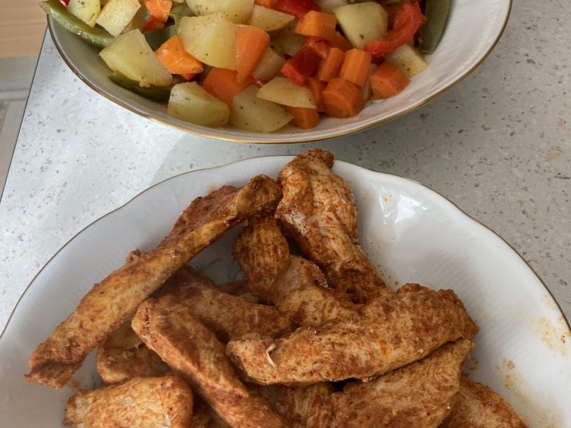 Cliquez pour zoomer ! Poulet vapeur au paprika Thermomix par Mimi15