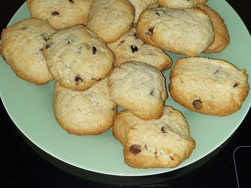 Cliquez pour zoomer ! Cookies à la noix de coco et pépites de chocolat Thermomix par linda_172